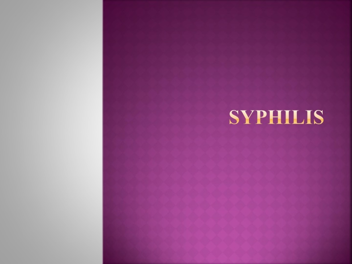 syphilis n.w