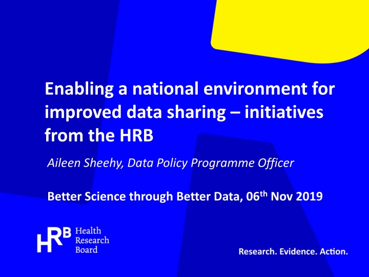 enabling a national environment for improved data n.w