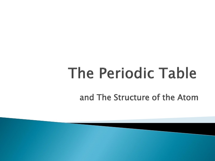 and the structure of the atom n.w