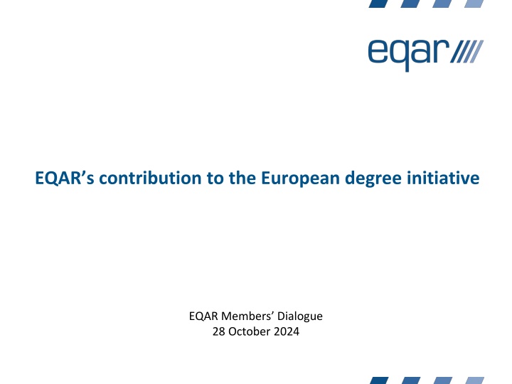 eqar s contribution to the european degree n.w