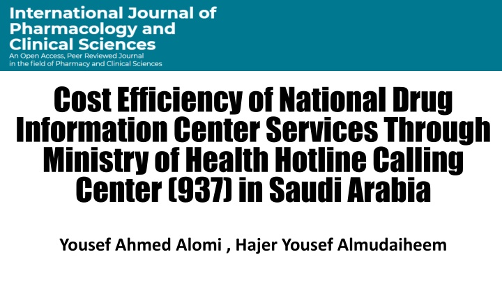 cost efficiency of national drug information n.w