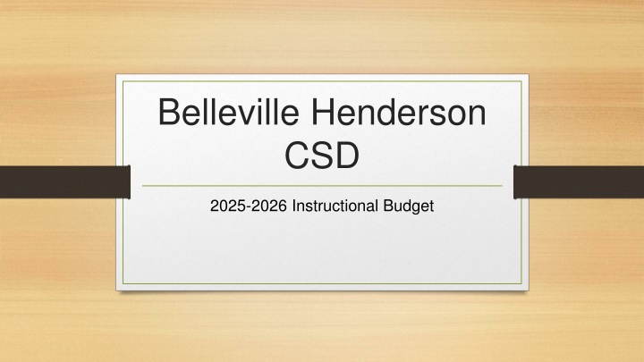 belleville henderson csd n.w