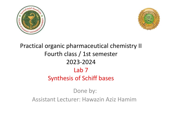 practical organic pharmaceutical chemistry n.w