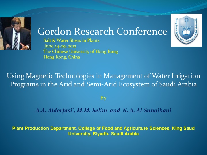 gordon research conference salt water stress n.w