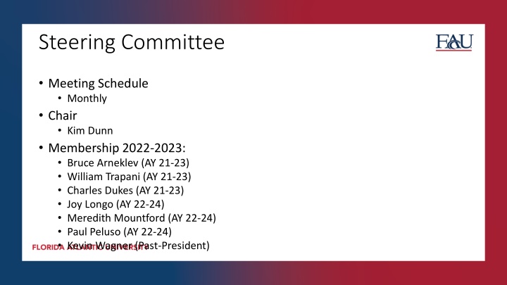 steering committee n.w