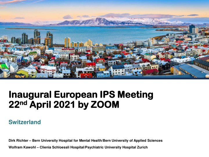 inaugural european ips meeting inaugural european n.w