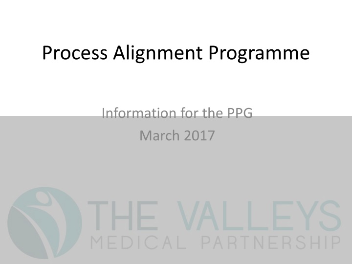 process alignment programme n.w
