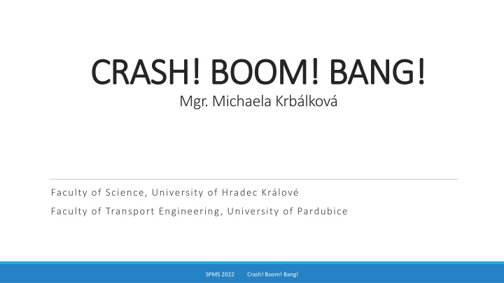 crash crash boom boom bang mgr michaela krb lkov n.w