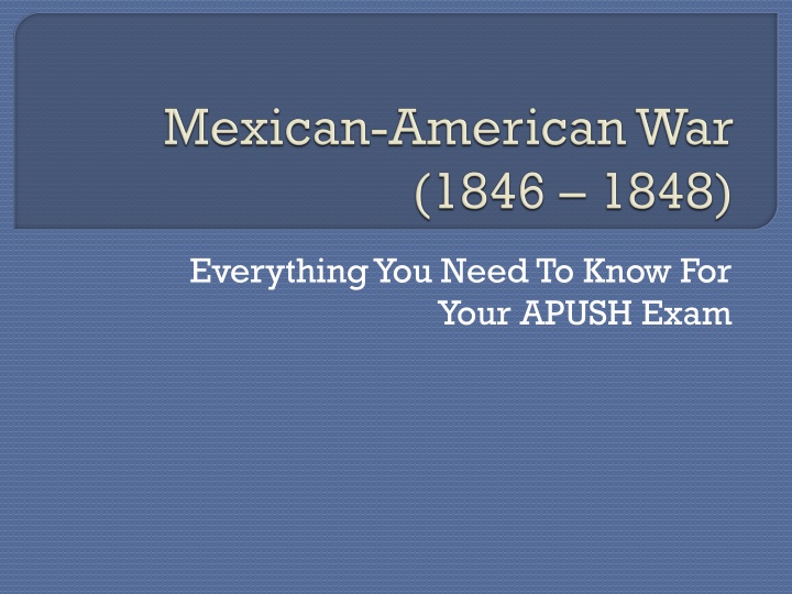APUSH Exam Review and Manifest Destiny Overview