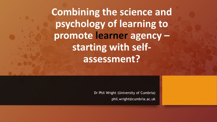 combining the science and psychology of learning n.w