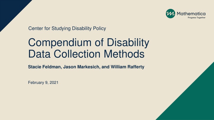 center for studying disability policy compendium n.w