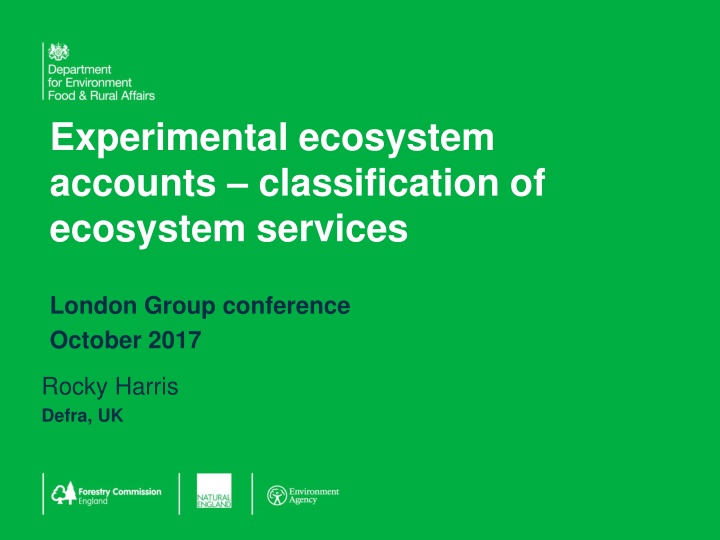 experimental ecosystem accounts classification n.w