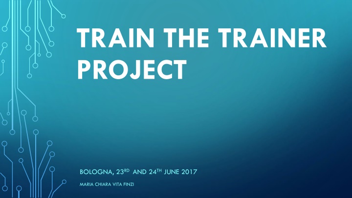 train the trainer project n.w