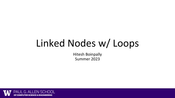 linked nodes w loops n.w