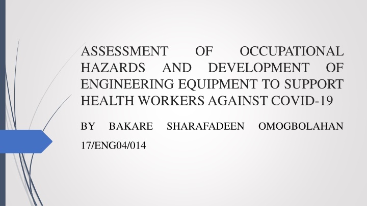 assessment hazards engineering equipment n.w