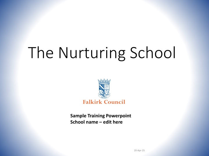 Exploring Nurturing School Practices: Training Overview