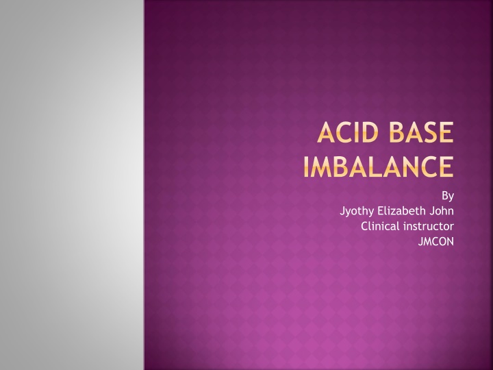 acid base imbalance n.w