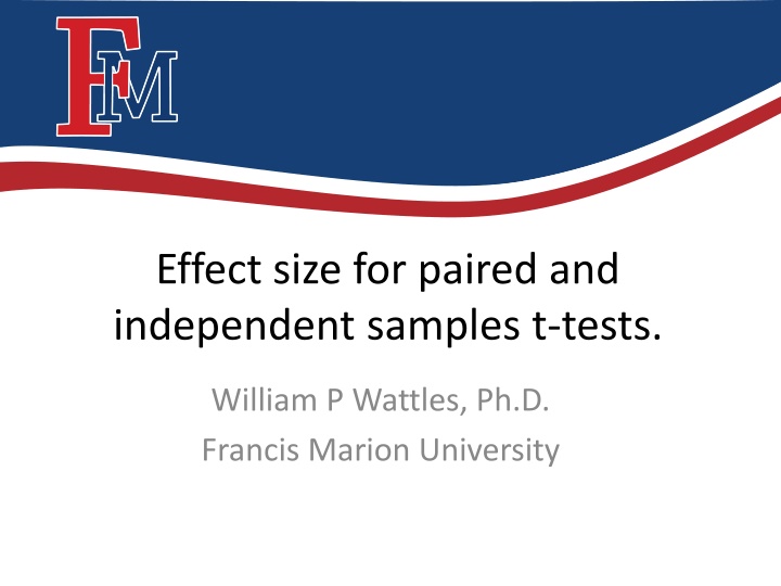effect size for paired and independent samples n.w