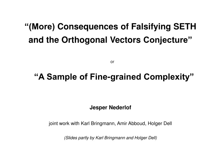 more consequences of falsifying seth n.w