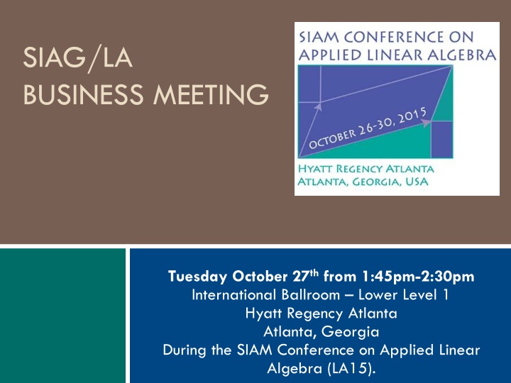 siag la business meeting n.w