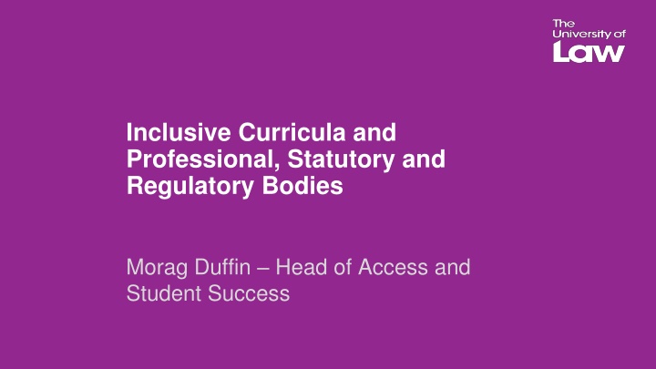 inclusive curricula and professional statutory n.w