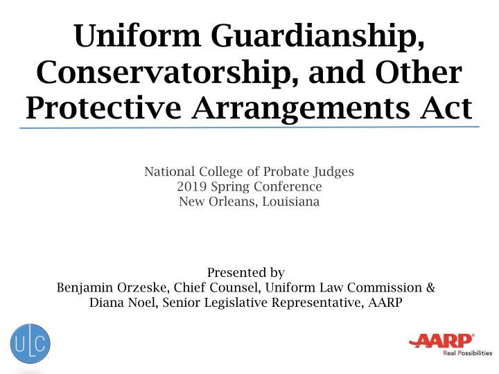 uniform guardianship conservatorship and other n.w