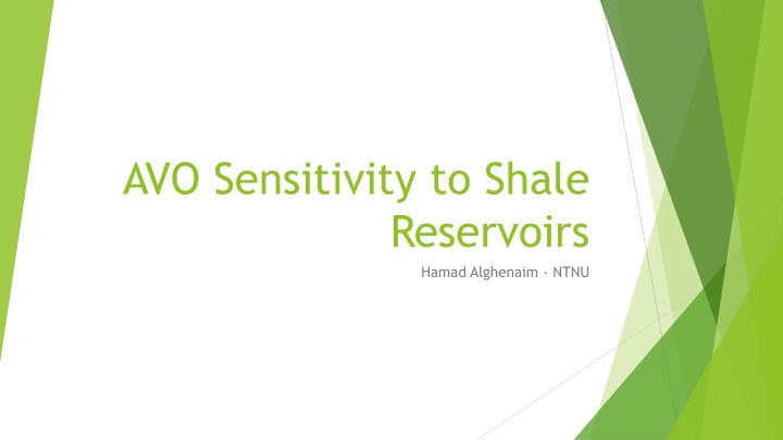 avo sensitivity to shale n.w