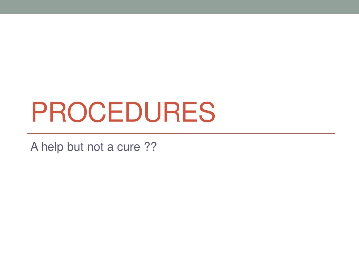 procedures n.w