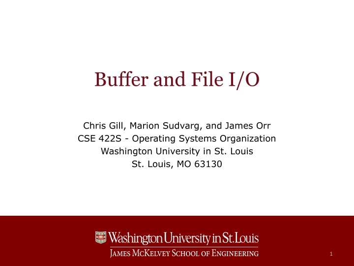 buffer and file i o n.w