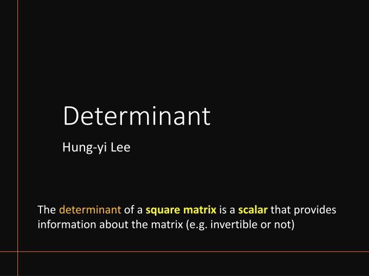 determinant n.w