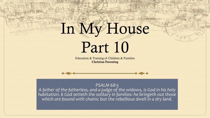 in my house part 10 education training n.w