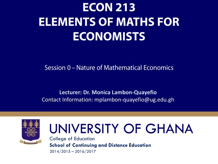 lecturer dr monica lambon quayefio contact n.w