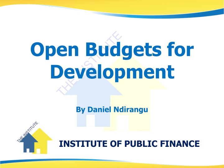open budgets for development n.w
