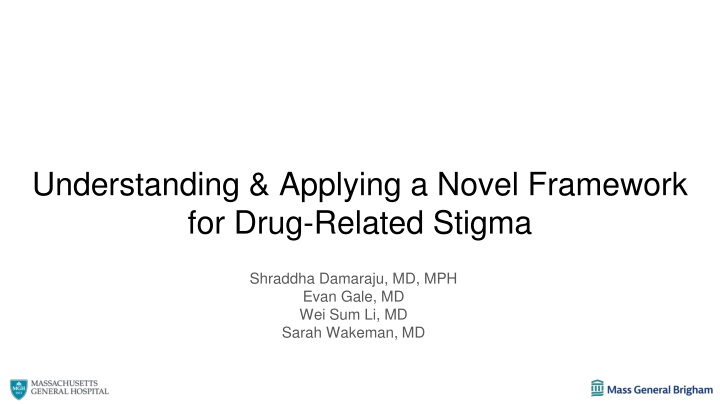 understanding applying a novel framework for drug n.w