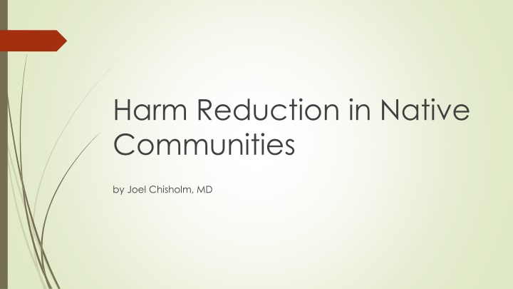 harm reduction in native communities n.w