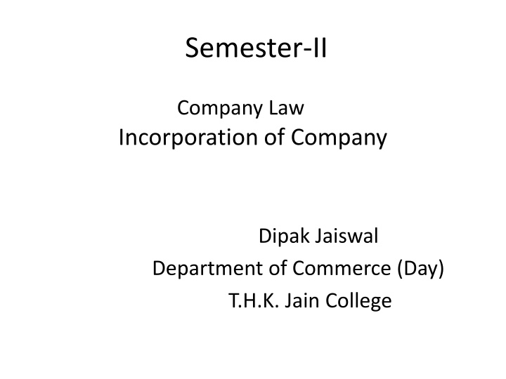 semester ii n.w
