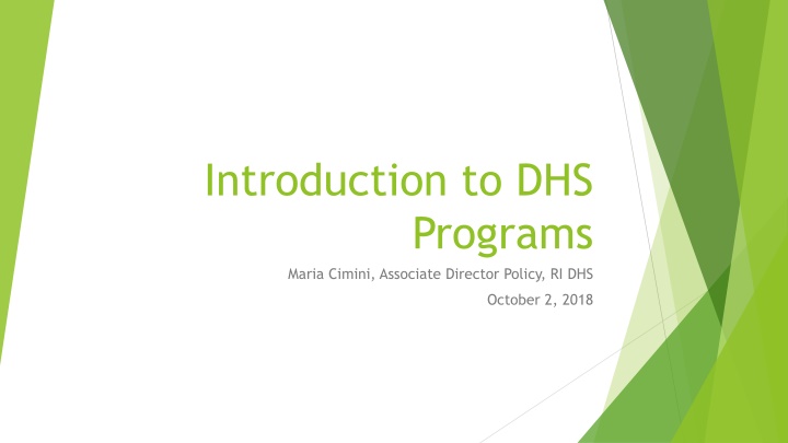 introduction to dhs n.w