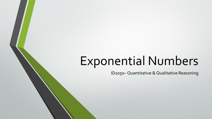 exponential numbers n.w
