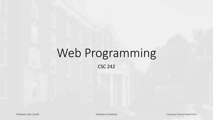 web programming n.w