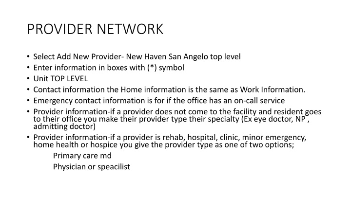 provider network n.w
