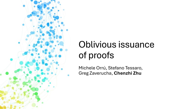 oblivious issuance of proofs n.w