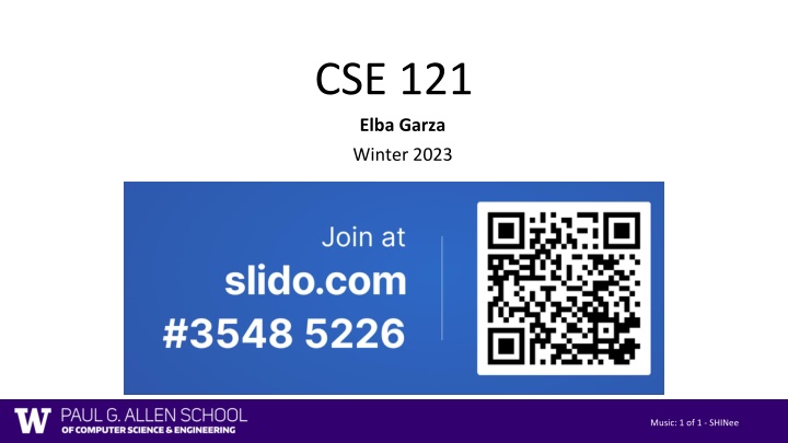 Winter 2023 Programming Assignments and Announcements