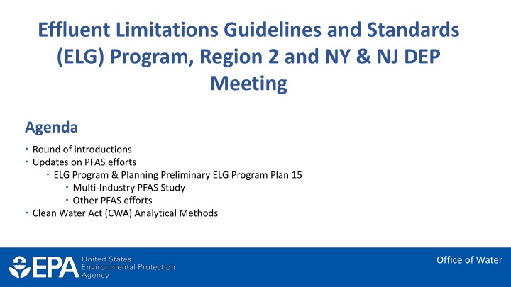 effluent limitations guidelines and standards n.w
