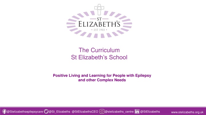 Positive Living and Learning at St. Elizabeth's School