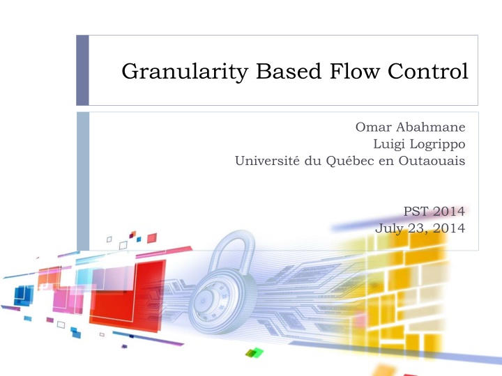 granularity based flow control n.w