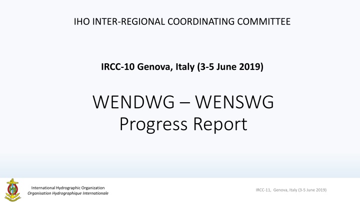 iho inter regional coordinating committee n.w
