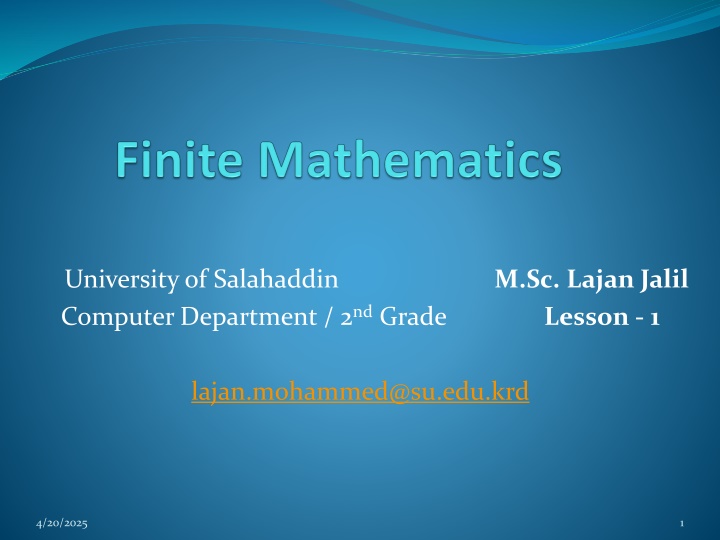 university of salahaddin computer department n.w