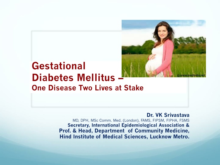 gestational diabetes mellitus one disease n.w