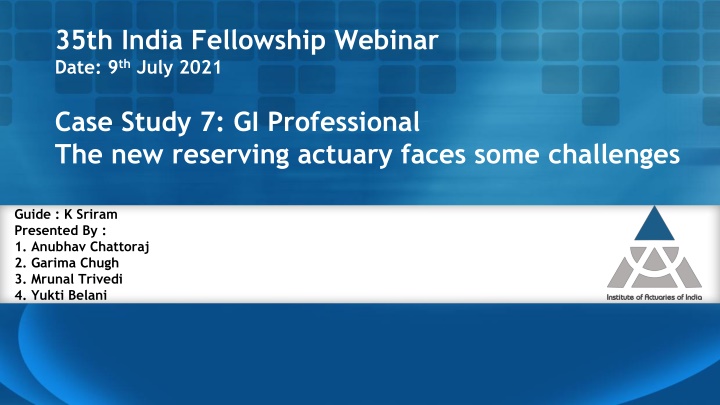 35th india fellowship webinar date 9 th july 2021 n.w
