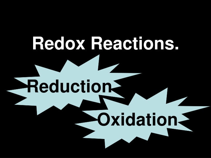 redox reactions n.w